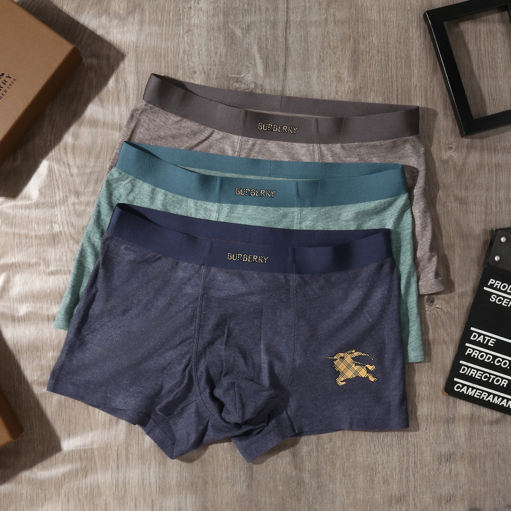 Burberry Men's Boxer Briefs - 3-Piece Box