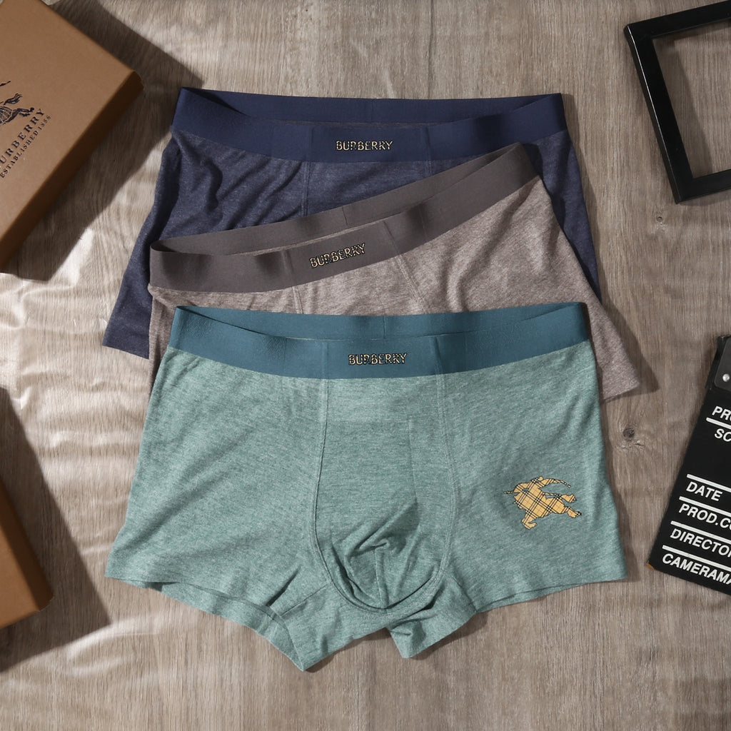 Burberry Men's Boxer Briefs - 3-Piece Box