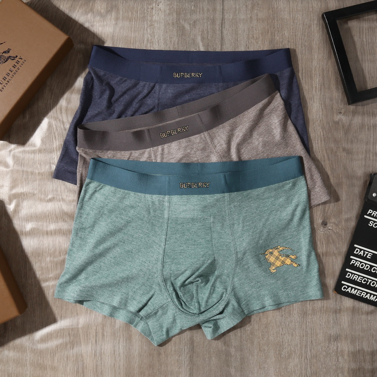 Burberry Men's Boxer Briefs - 3-Piece Box