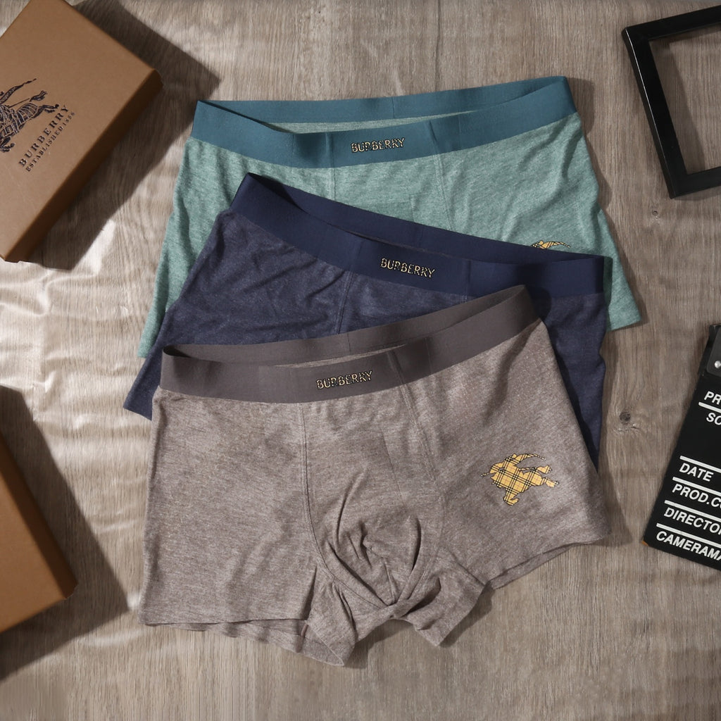 Burberry Men's Boxer Briefs - 3-Piece Box