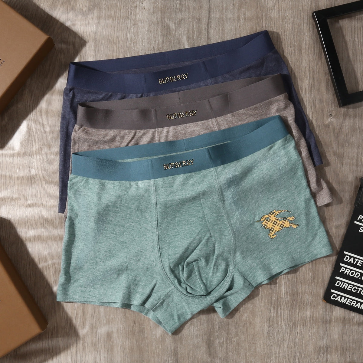 Burberry Men's Boxer Briefs - 3-Piece Box