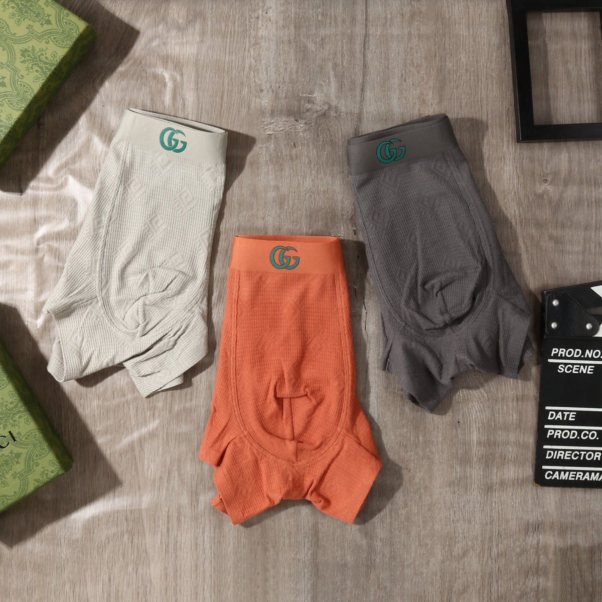 Gucci Cotton Men's Boxer Briefs - 3-Piece Box