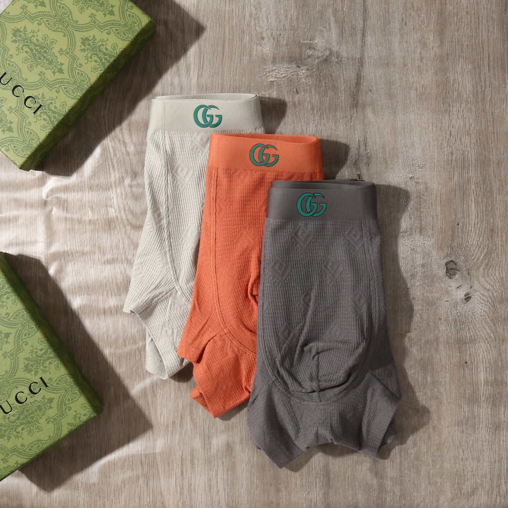 Gucci Cotton Men's Boxer Briefs - 3-Piece Box