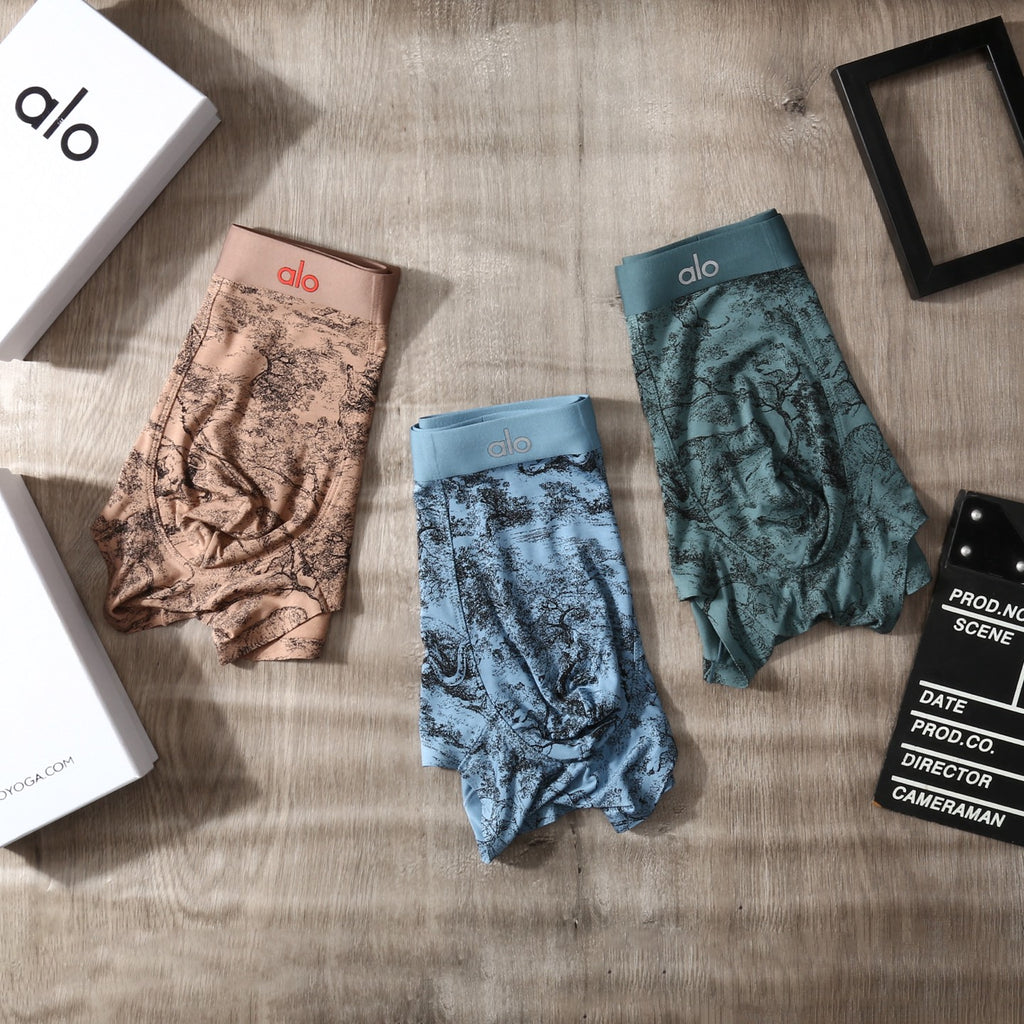 Alo Modal-Blend Printed Men's Underwear - 3-Piece Box