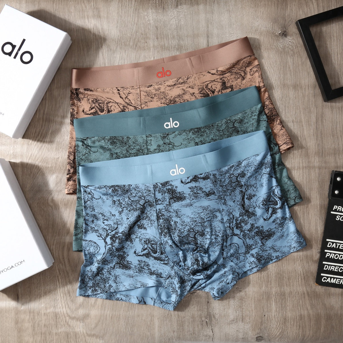 Alo Modal-Blend Printed Men's Underwear - 3-Piece Box