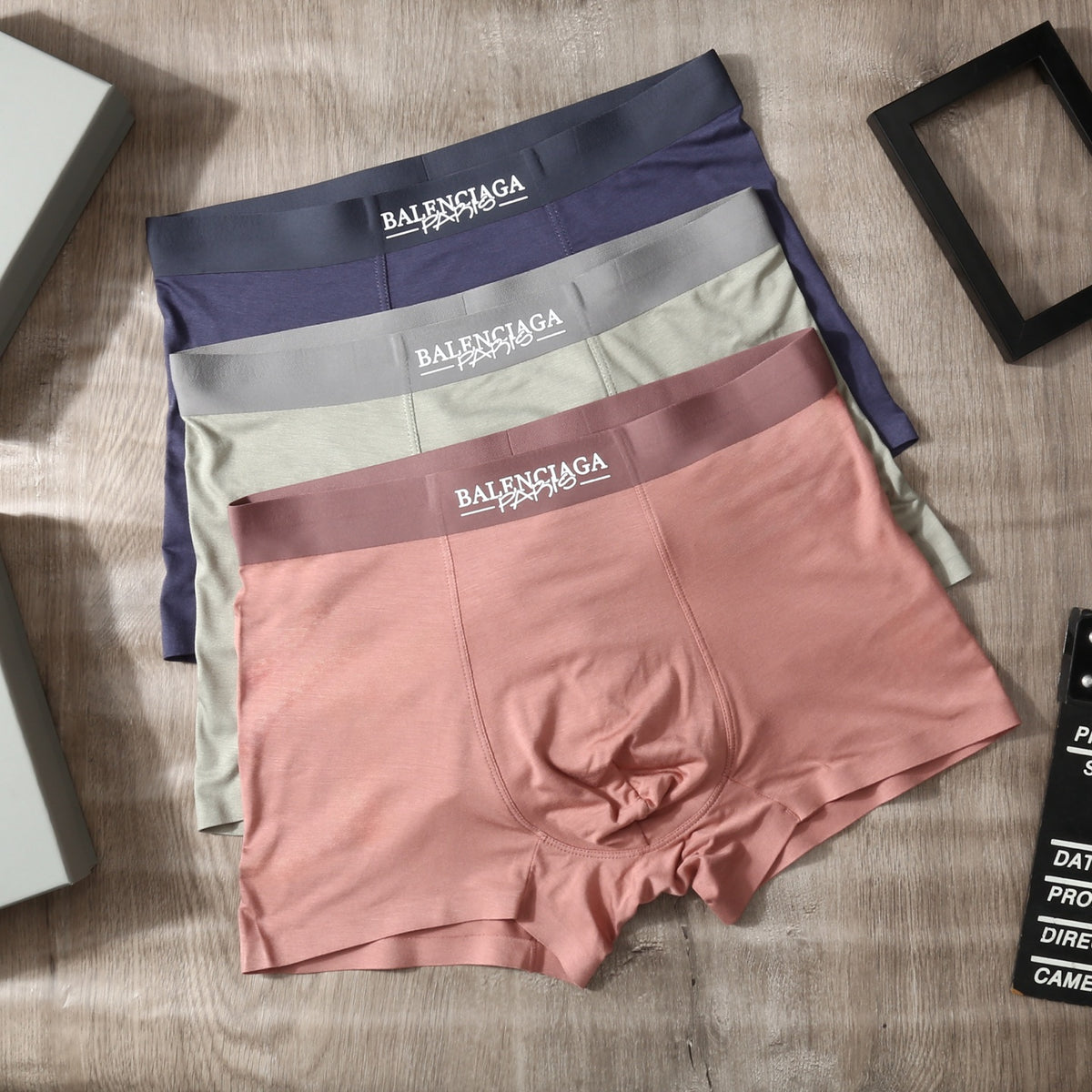 Balenciaga Modal Men's Boxer Briefs - 3-Piece Box