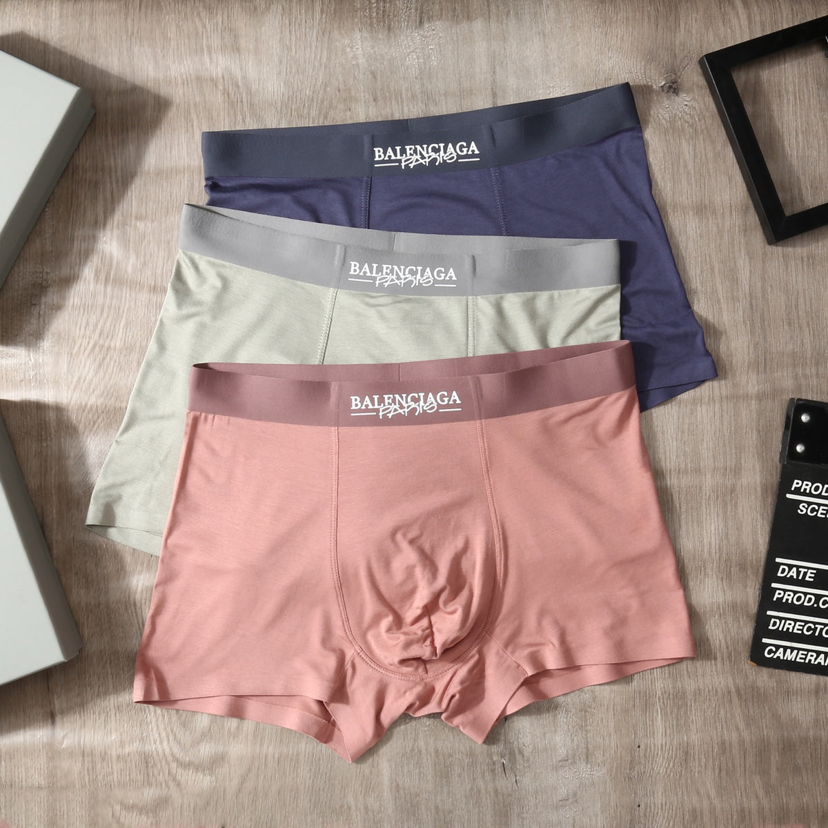 Balenciaga Modal Men's Boxer Briefs - 3-Piece Box