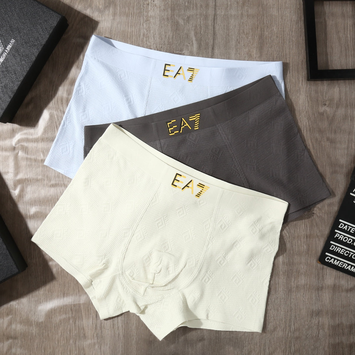 Emporio Armani Cotton Men's Boxer Briefs - 3-Piece Box