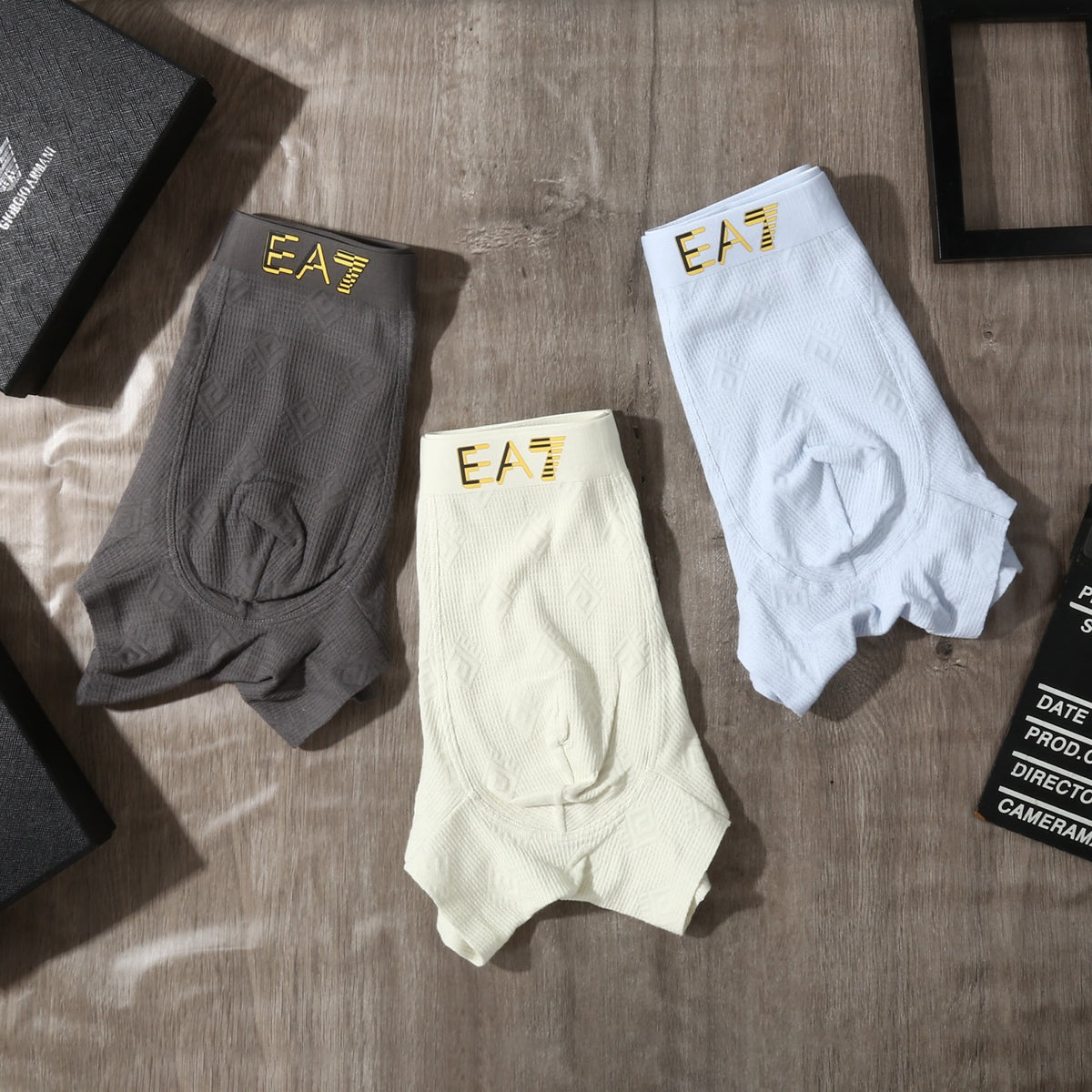 Emporio Armani Cotton Men's Boxer Briefs - 3-Piece Box