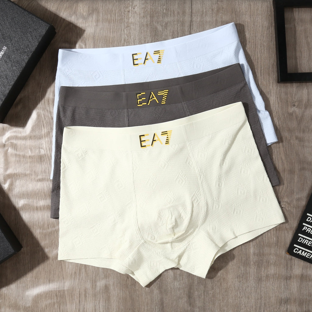 Armani Cotton Men's Boxer Briefs - 3-Piece Box