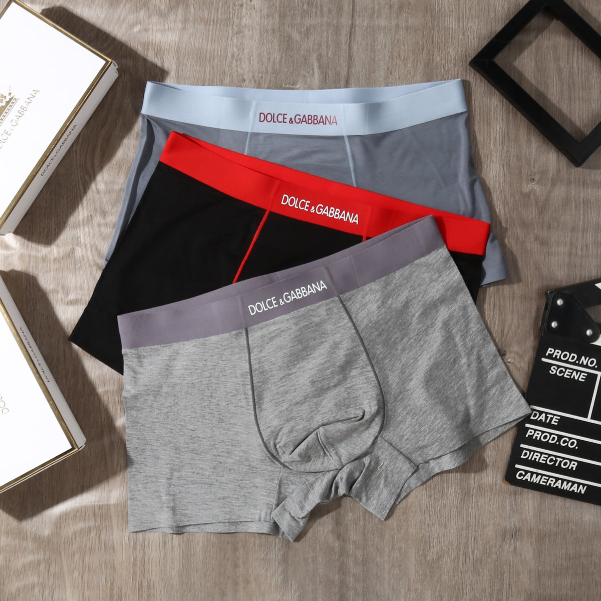 Dolce & Gabbana Modal Men's Boxer Briefs - 3-Piece Box
