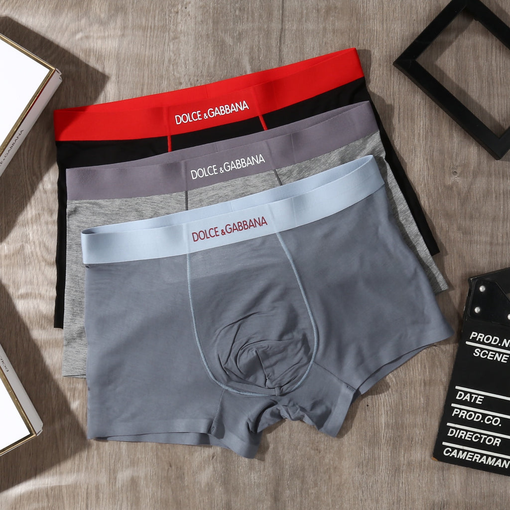 Dolce & Gabbana Modal Men's Boxer Briefs - 3-Piece Box