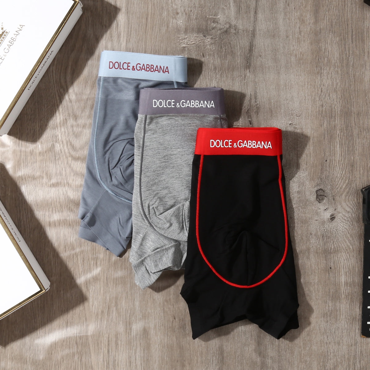 Dolce & Gabbana Modal Men's Boxer Briefs - 3-Piece Box