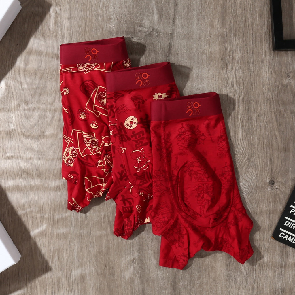 On Modal Men's Boxer Briefs - 3-Piece Box