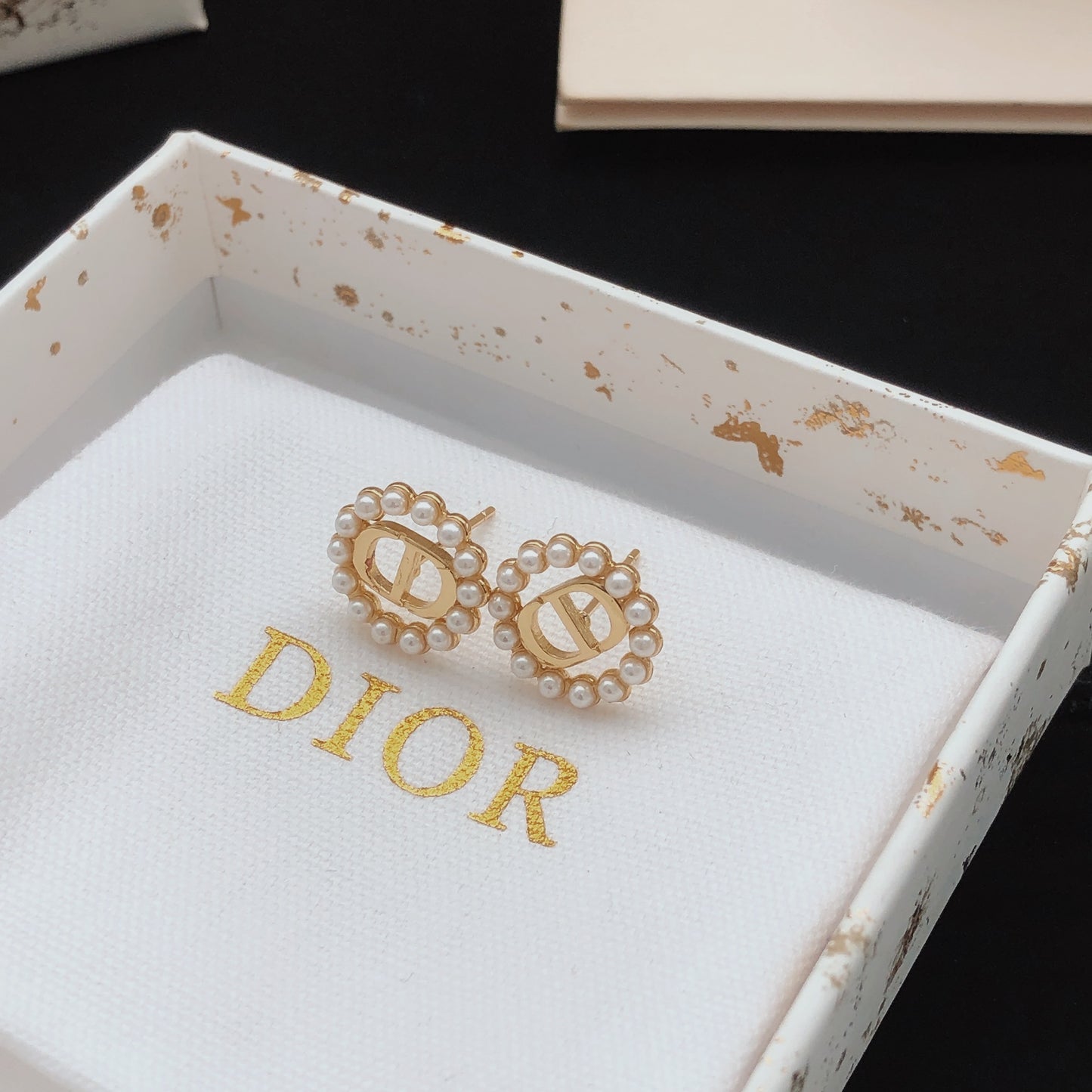Sculptural Stud Earrings in Polished Metal-Tone – Design 015 side detail