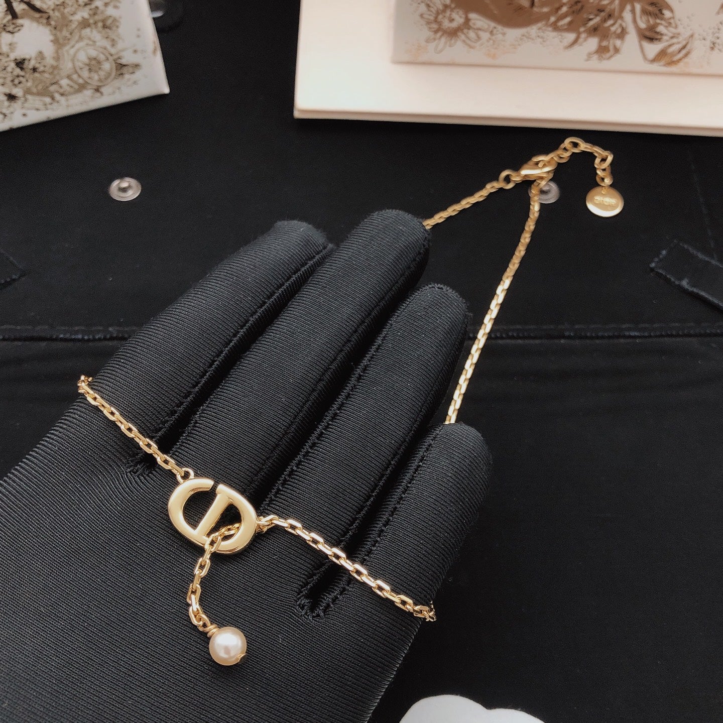 Sculptural Pendant Necklace in Polished Metal-Tone – Design 023 styled view