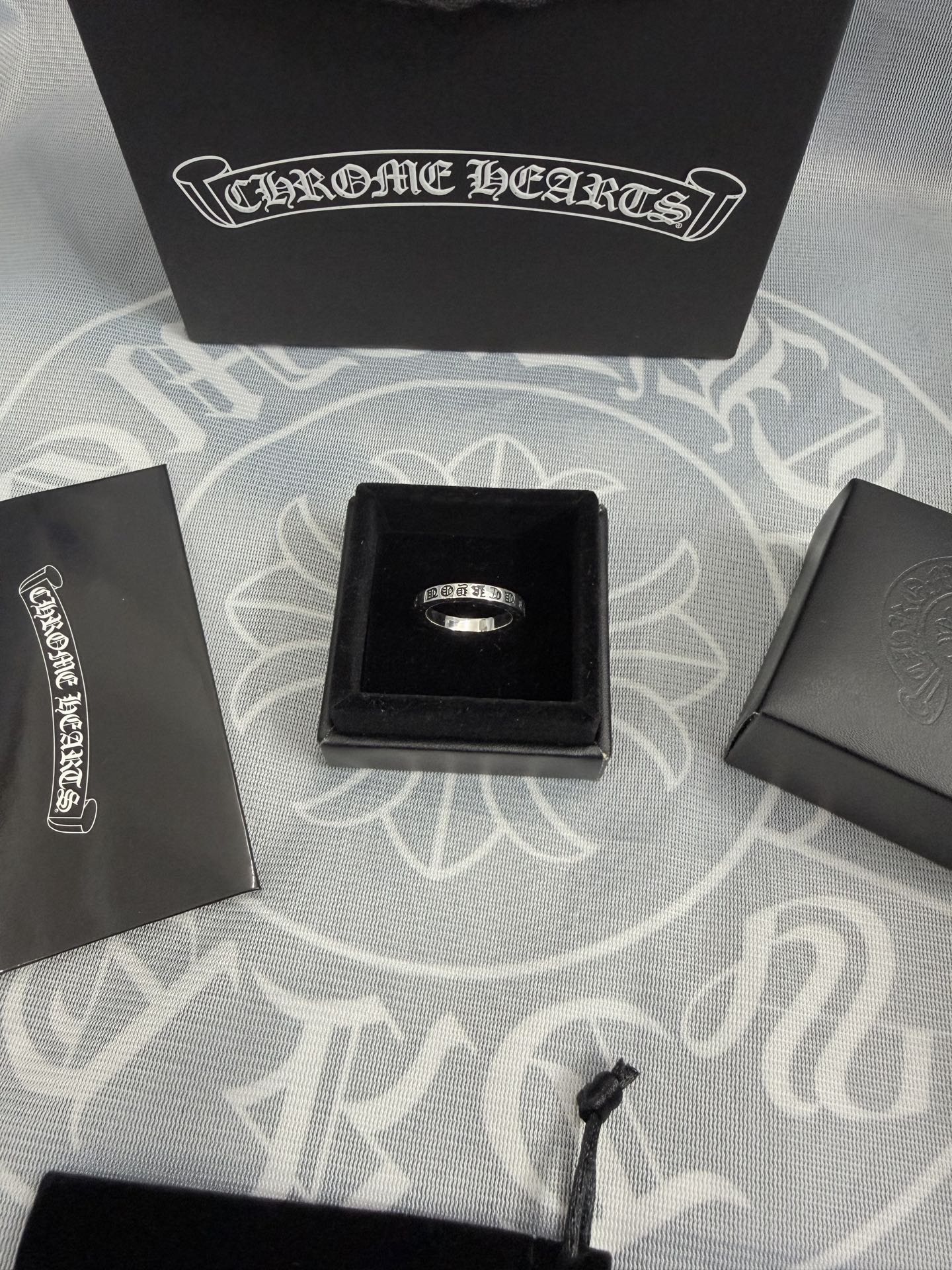 Signature Emblem Statement Ring in Polished Metal-Tone – Design 022 side detail