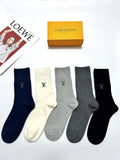 Louis Vuitton Cotton Crew Socks - 5-Pair Pack
