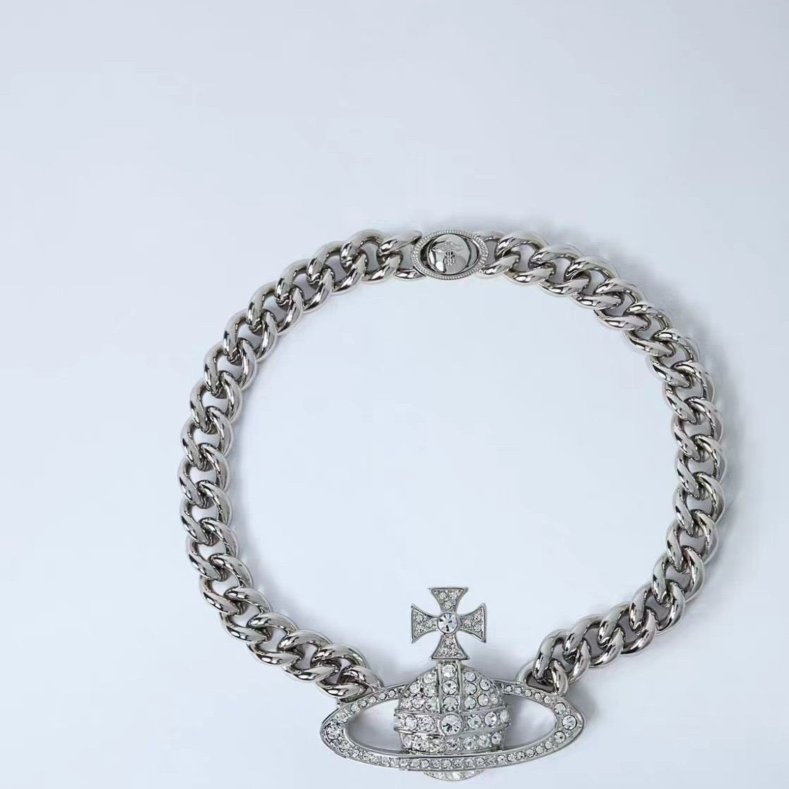 Orb Jewelry Accessory in Polished Metal-Tone – Design 002 styled product view
