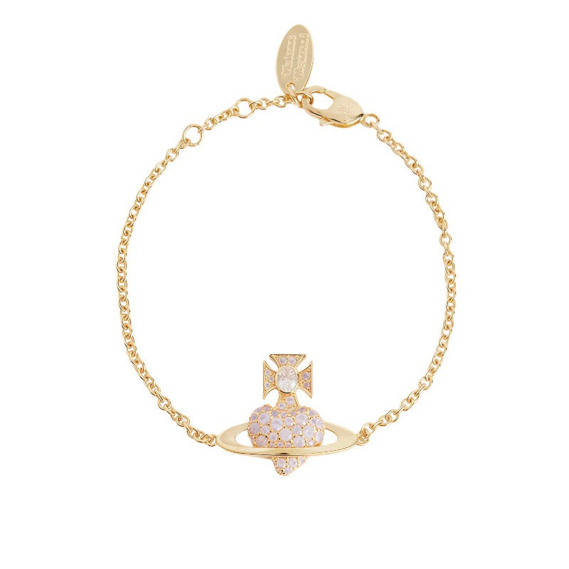 Orb-Inspired Emblem Jewelry Accessory in Polished Metal-Tone – Design 004 side detail