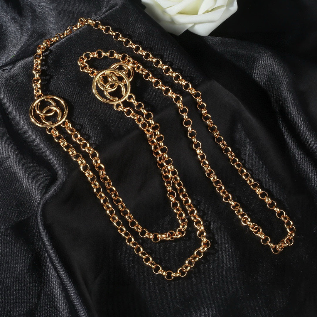 Signature Emblem Jewelry Accessory in Polished Metal-Tone – Design 052 main product view