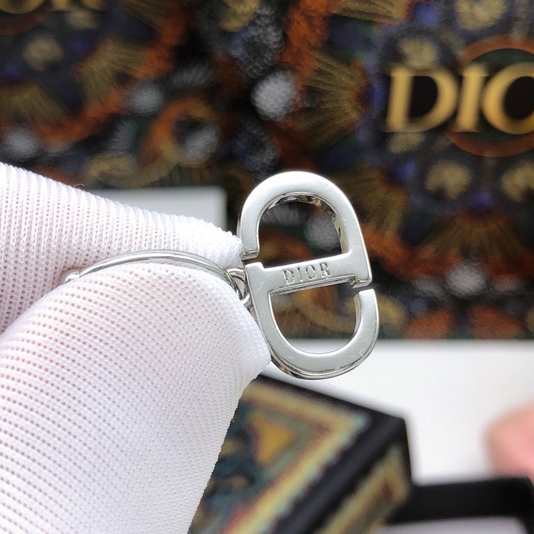 Sculptural Jewelry Accessory in Polished Metal-Tone with Crystal-Style Accents styled view