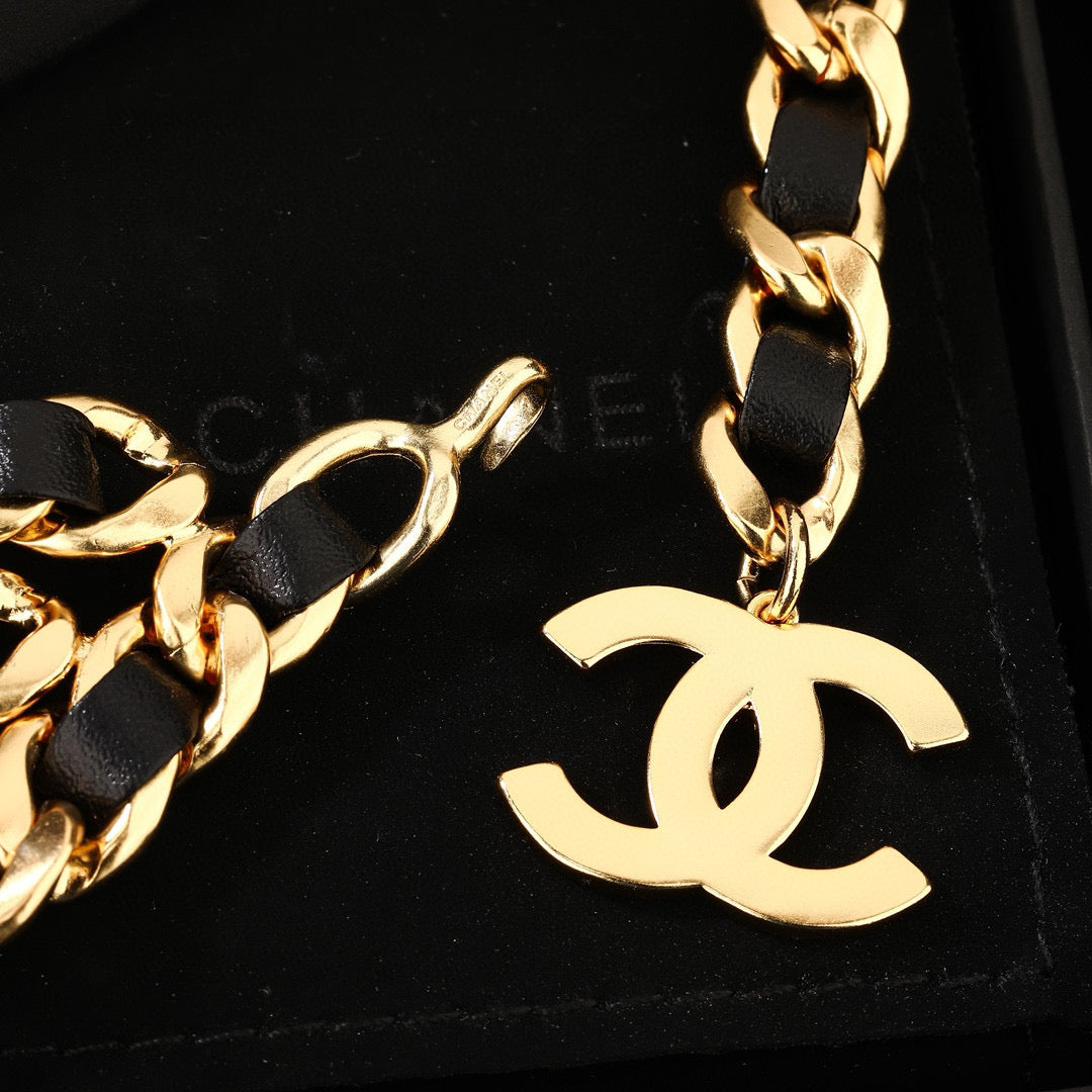 Signature Emblem Jewelry Accessory in Gold-Tone – Design 015 front product view