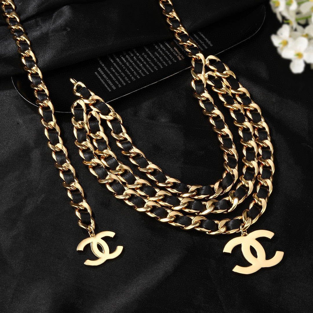 Signature Emblem Jewelry Accessory in Gold-Tone – Design 015 styled product view