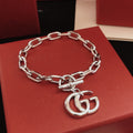 Geometric Emblem Bracelet in Gold-Tone – Design 006 main product view