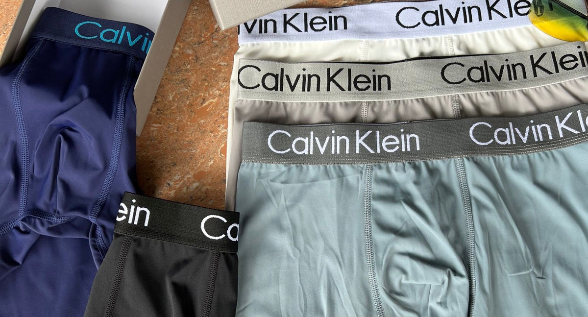 Calvin Klein Logo Waistbands Men's Boxer Briefs - 3-Piece Box