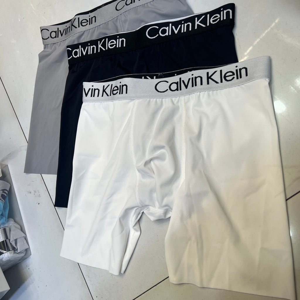 Calvin Klein Logo Waistbands Men's Boxer Briefs - 3-Piece Box