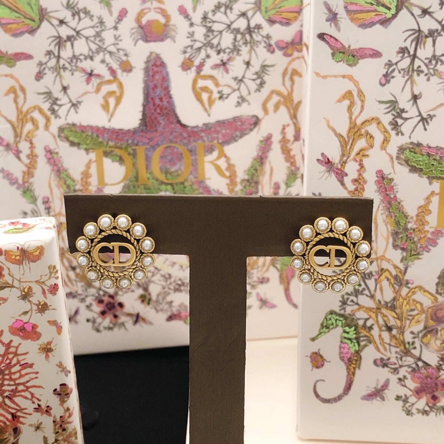 Sculptural Stud Earrings in Polished Metal-Tone – Design 016 styled view
