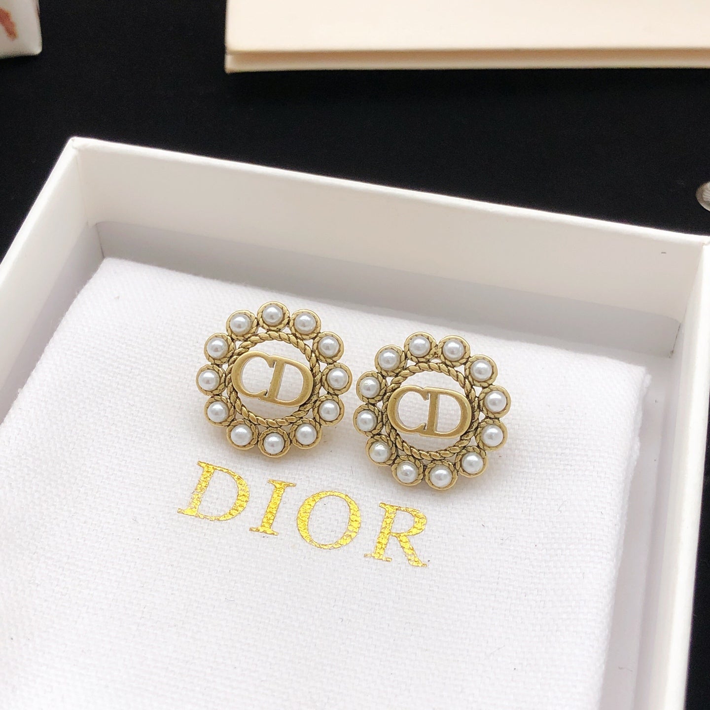 Sculptural Stud Earrings in Polished Metal-Tone – Design 016 side detail