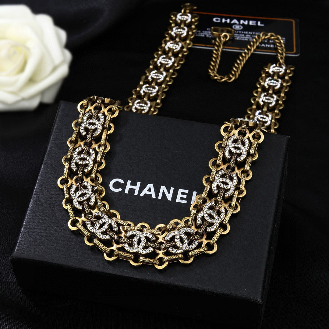 Signature Emblem Jewelry Accessory in Gold-Tone – Design 001 side detail