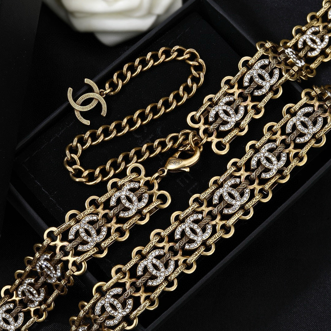 Signature Emblem Jewelry Accessory in Gold-Tone – Design 001 main product view