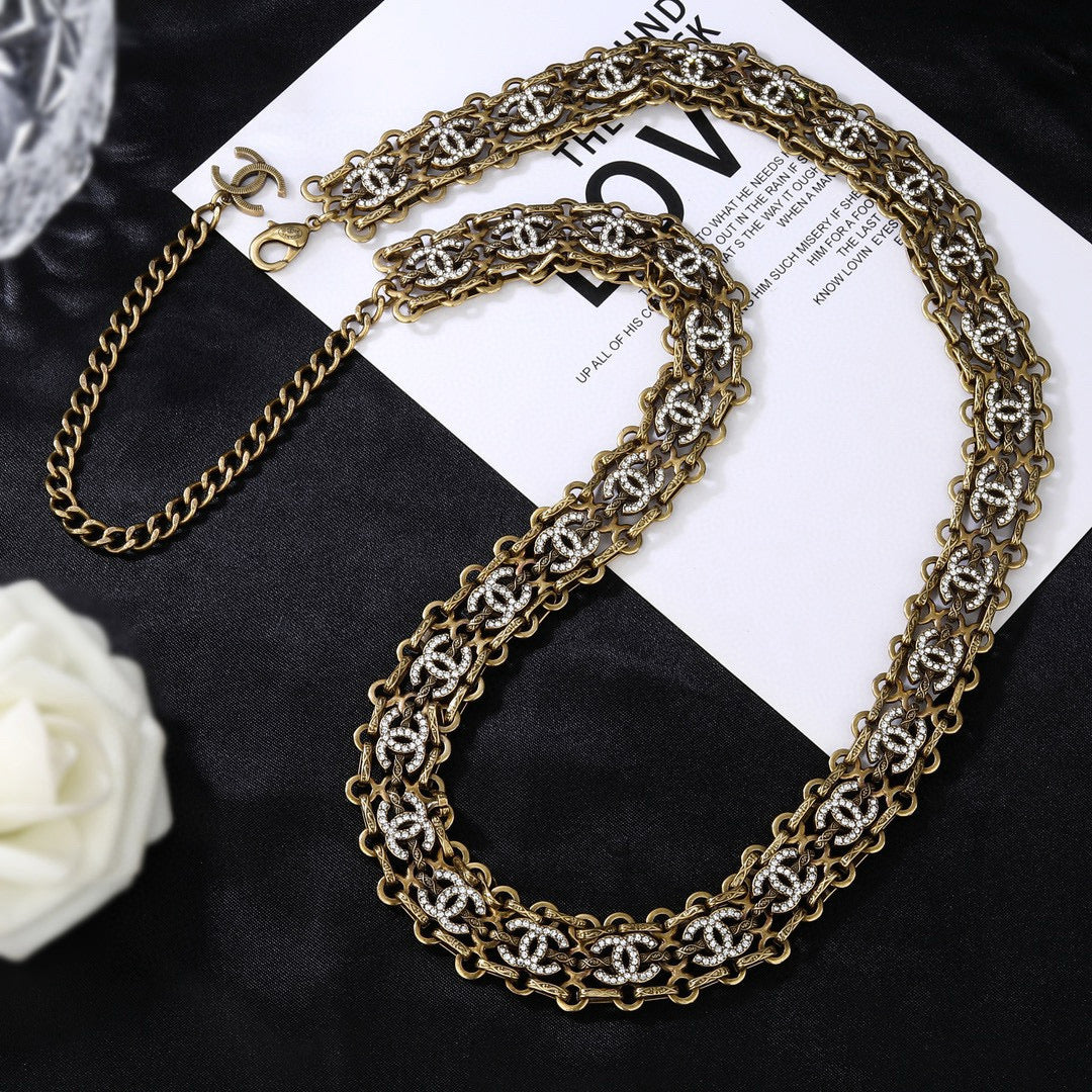 Signature Emblem Jewelry Accessory in Gold-Tone – Design 001 detail view