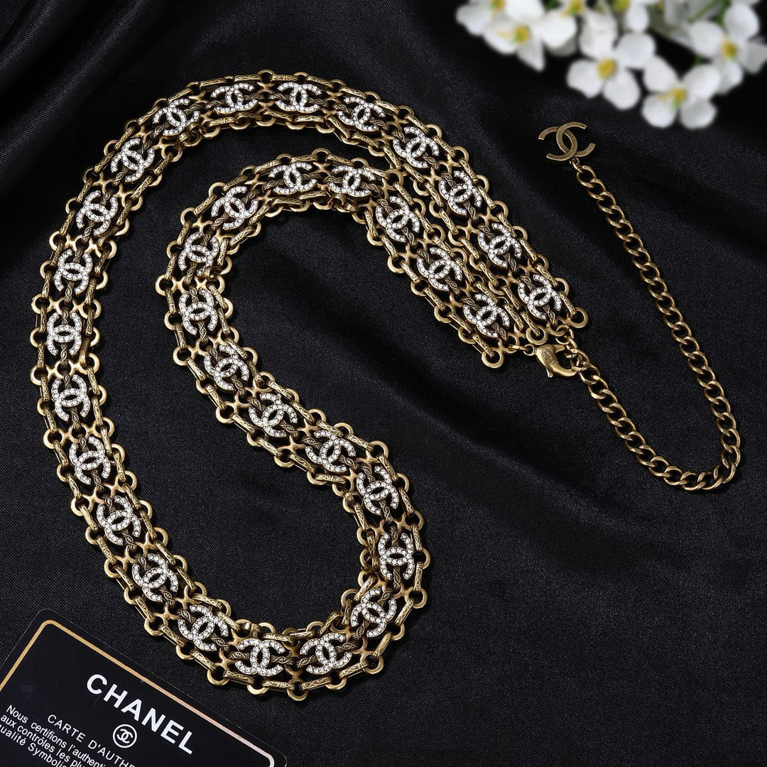 Signature Emblem Jewelry Accessory in Gold-Tone – Design 001 front product view