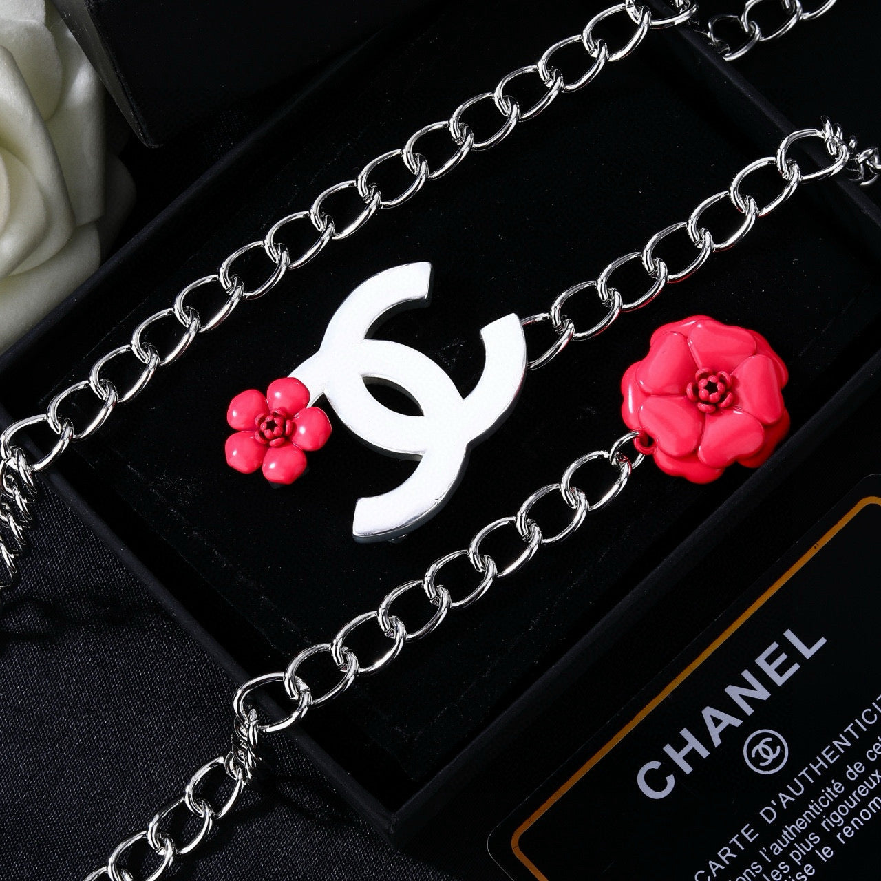 Signature Emblem Jewelry Accessory in Polished Metal-Tone – Design 001 main product view