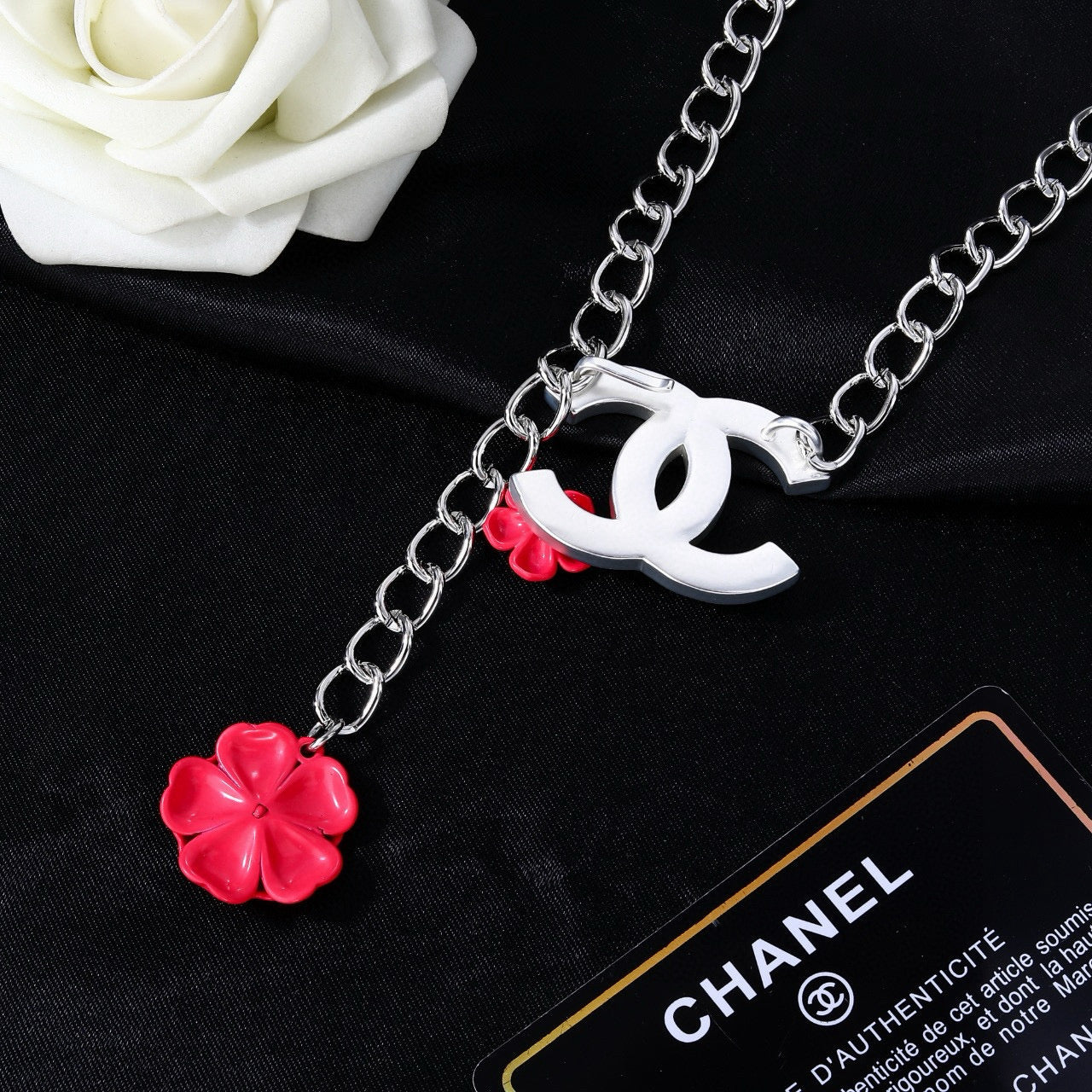 Signature Emblem Jewelry Accessory in Polished Metal-Tone – Design 001 side detail