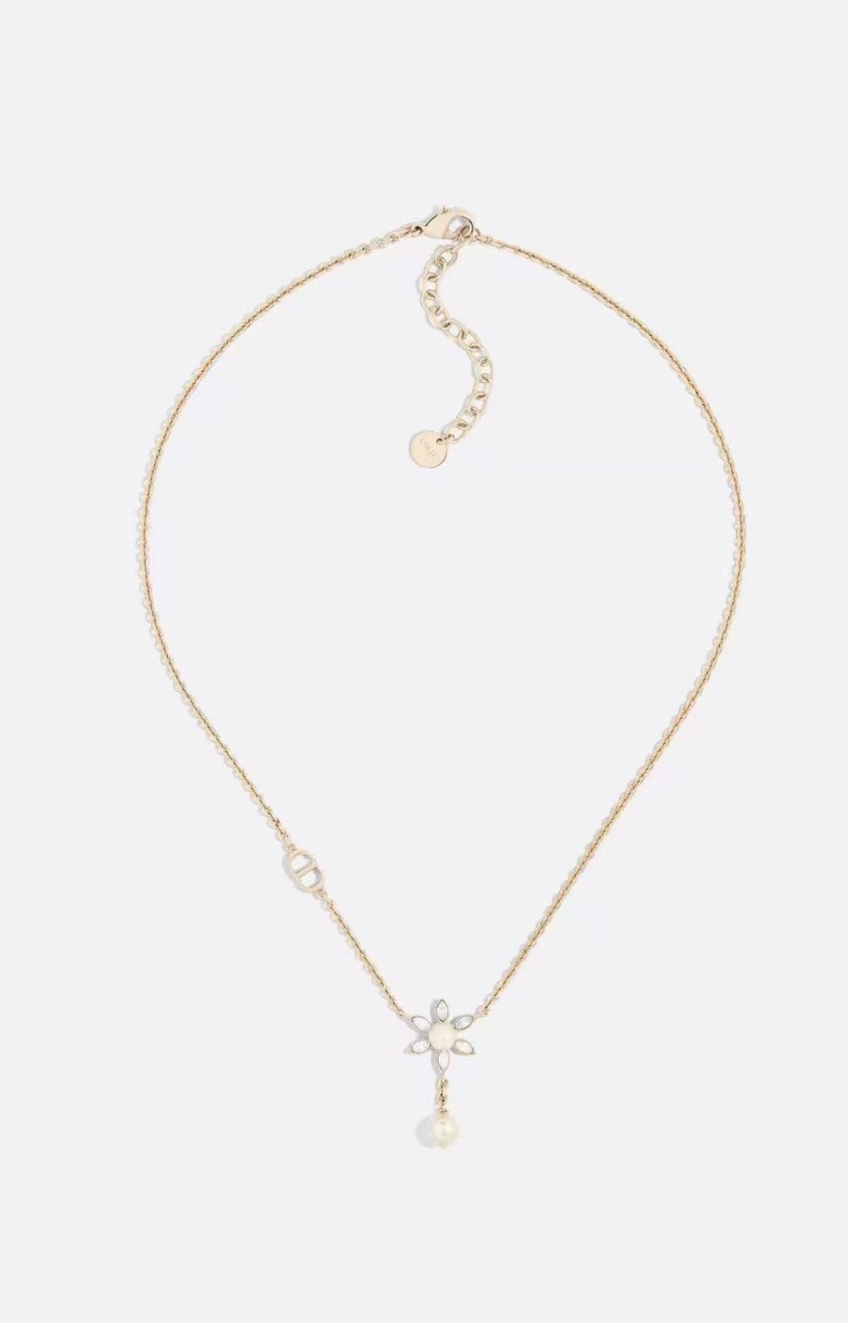 Sculptural Pendant Necklace in Polished Metal-Tone – Design 021 main product view
