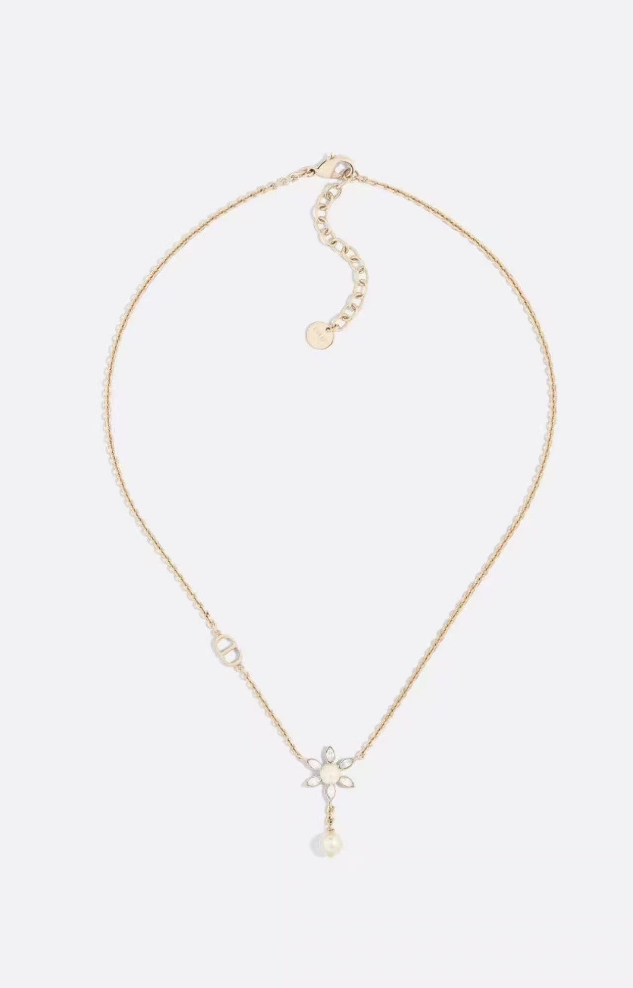 Sculptural Pendant Necklace in Polished Metal-Tone – Design 021 main product view