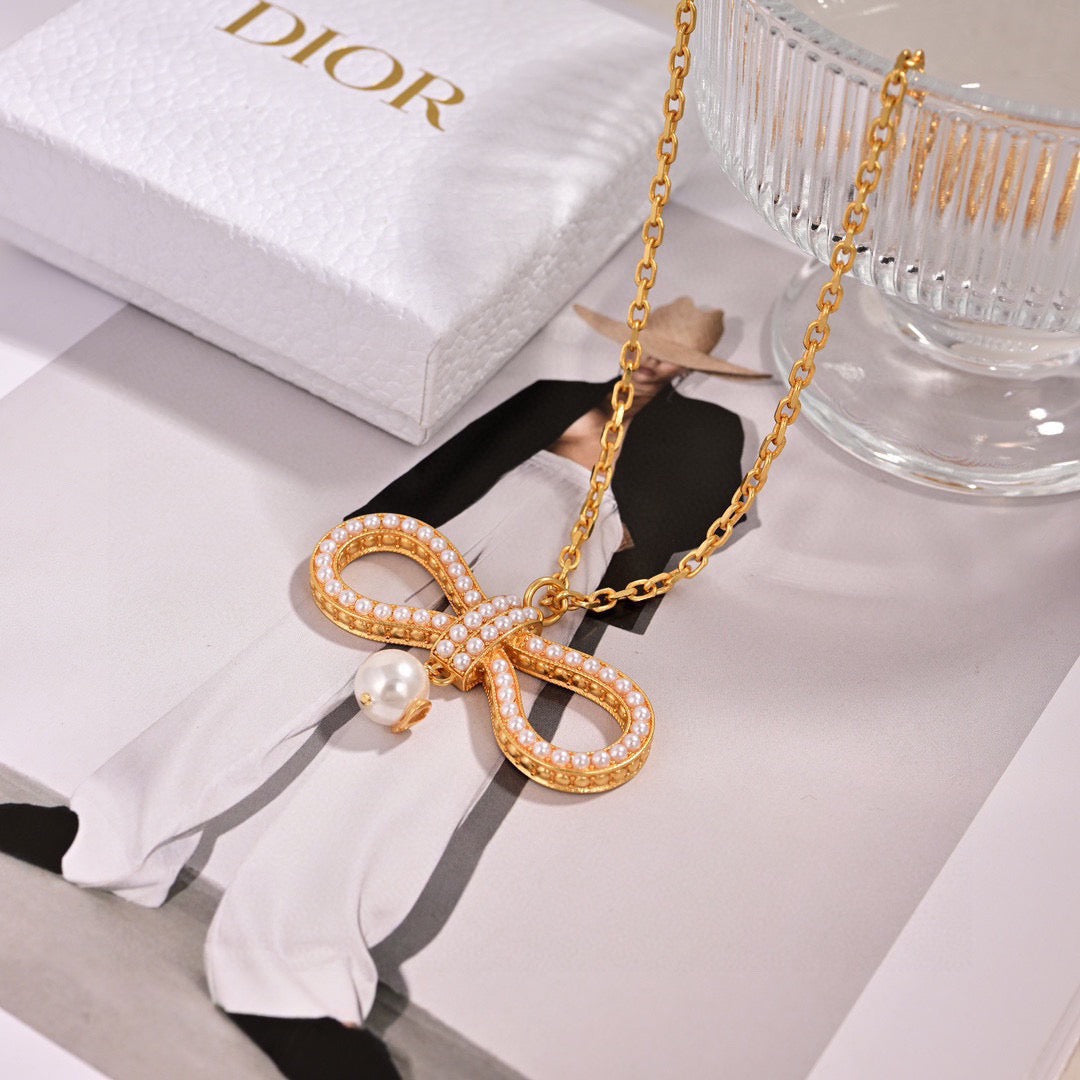 Graphic Letter Motif Statement Earrings in Polished Metal-Tone – Design 031 main product view