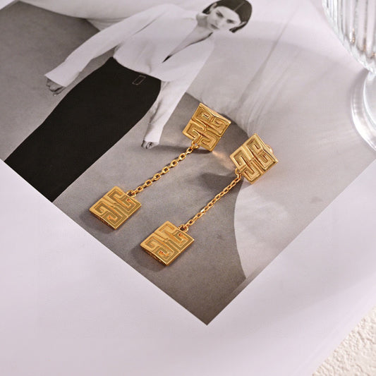Infinity Drop Stud Earrings – Design 02 main product view