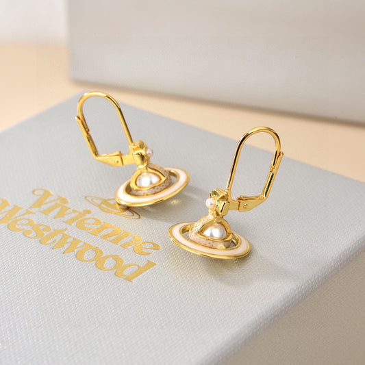 Orb Stud Earrings in Polished Metal-Tone – Design 010 main product view
