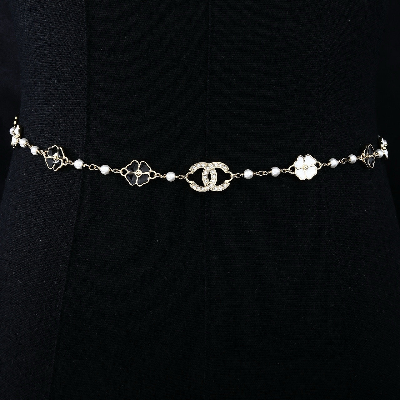 Signature Emblem Jewelry Accessory in Polished Metal-Tone – Design 010 front product view