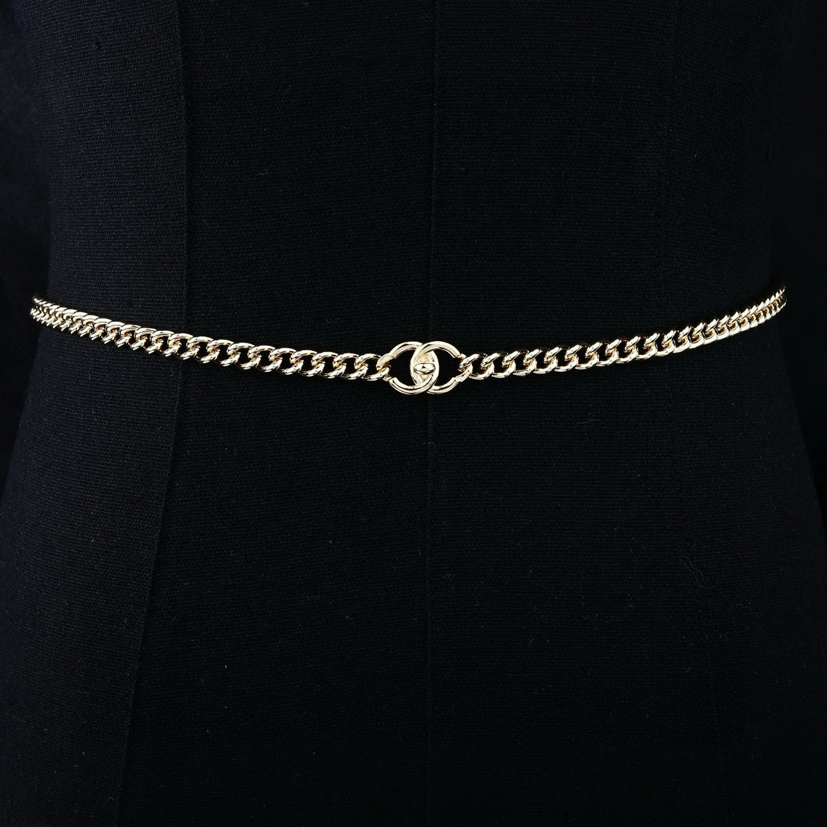 Signature Emblem Jewelry Accessory in Polished Metal-Tone – Design 009 front product view