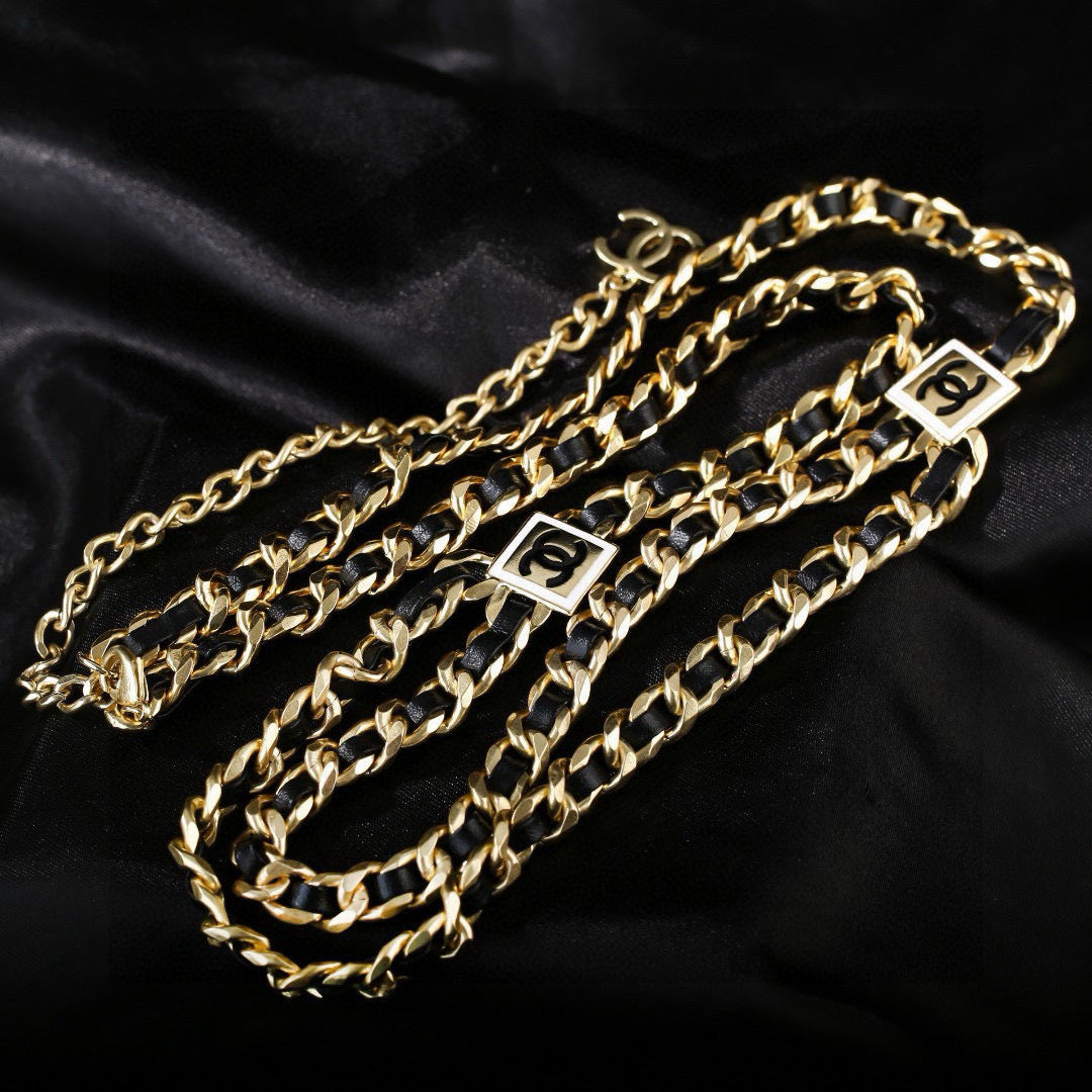Double-C Emblem Jewelry Accessory in Gold-Tone – Design 001 styled product view