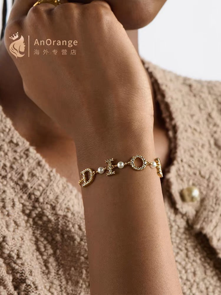 Graphic Letter Motif Statement Earrings in Polished Metal-Tone – Design 009 front view