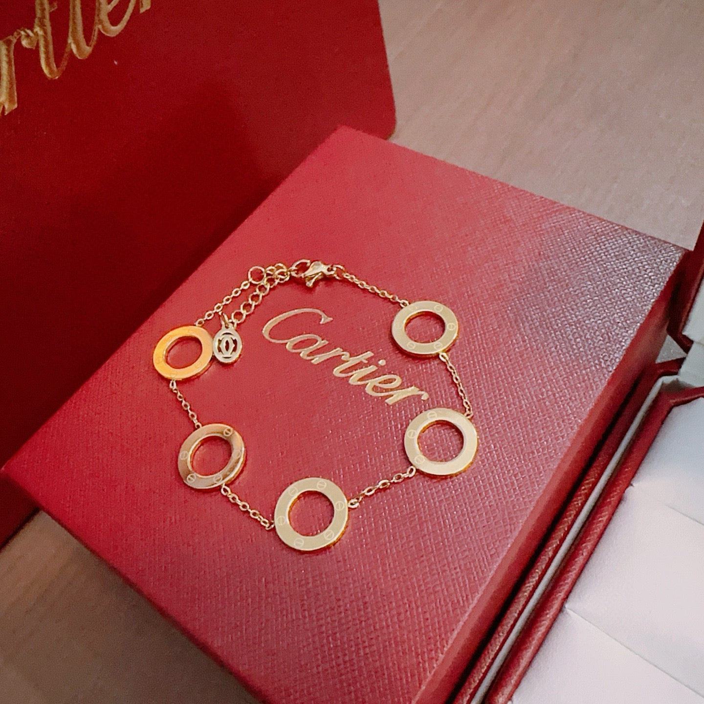 Sculptural Statement Bracelet in Polished Metal-Tone – Design 02 main product view