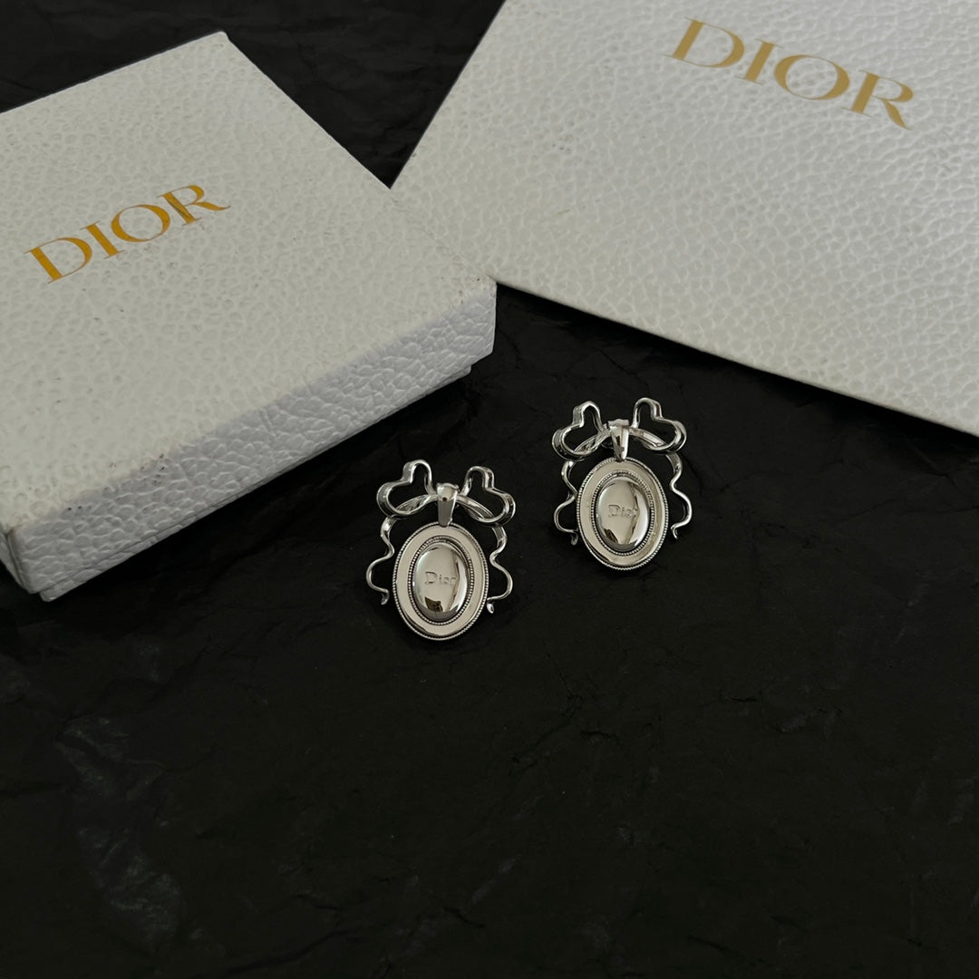 Sculptural Stud Earrings in Polished Metal-Tone – Design 001 main product view
